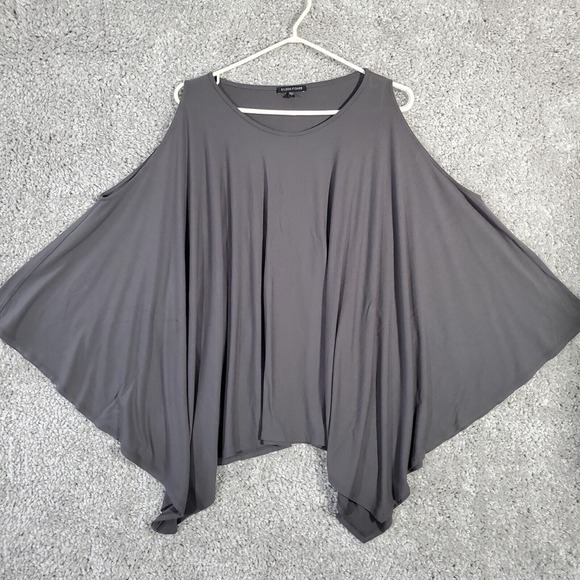 Eileen Fisher Womens Flowy Tank Top Size Large Gray Layered Lagenlook Minimalist - Picture 1 of 8